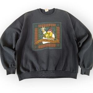 Vtg Snowman Christmas Crewneck - XL
